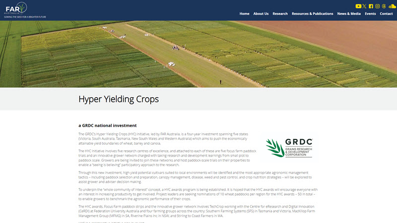 Hyper Yielding Crops