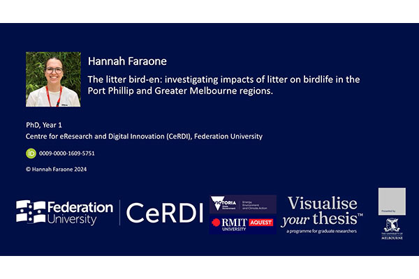 Investigating impacts of litter on birdlife on the Port Phillip and Greater Melbourne regions